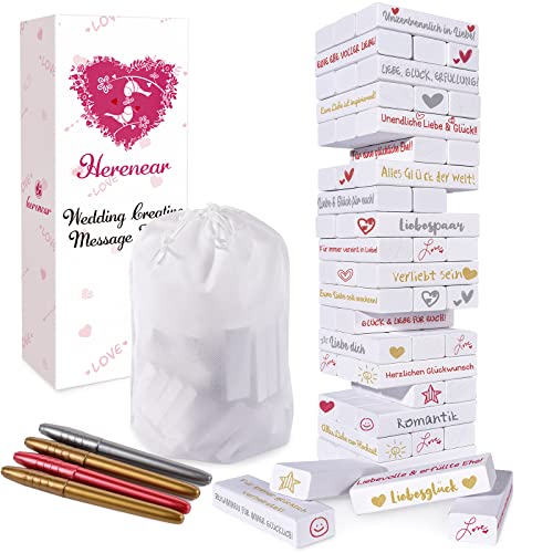 Comprar Herenear Boda Madera Libro Visitas Boda Navidad Madera Libro Visitas Libro Invitados Boda 4 Rotuladores Metálicos Regalo Boda Bautizo Cumpleaños y Aniversario (Blanco) Top Precio 2025 | regaloscumple.com