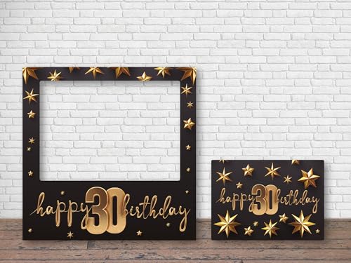 Comprar Oedim Photocall Feliz 30 Cumpleaños Estrellas BlackFriday 100x100cm Eventos o Celebraciones puntuales Ventana Troquelada Photocall Divertido Ofertas 2025 | regaloscumple.com