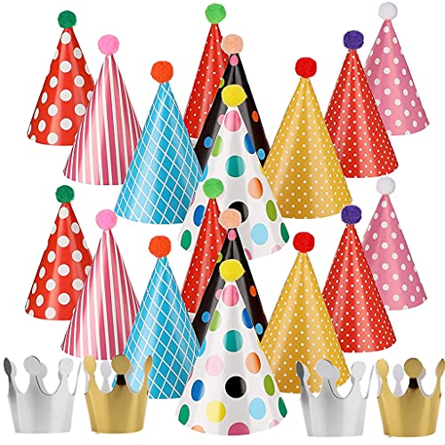 Consigue ahora Ohaoduo Juego 22 sombreros fiesta cumpleaños infantiles juego Ideas para regalar sombreros fiesta sombreros fiesta cumpleaños conos sombreros fiesta cumpleaños sombreros fiesta y corona Rebajas 2025 | regaloscumple.com