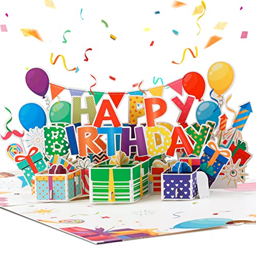 Consigue ahora PAIRIER Tarjetas Catálogo Felicitación Cumpleaños 3D Tarjetas Desplegables Happy Birthday Regalo Cumpleaños para Familia Día la Madre Amigo Aniversario (Colorido) Rebajas 2024 | regaloscumple.com