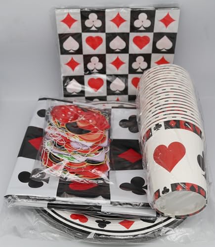 Ofertas de última hora Cumpleaños - Platos póquer, servilletas, tazas, manteles y decoraciones colgantes 20