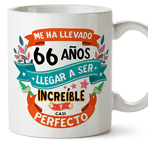 Comprar MUGFFINS Tazas 66 Cumpleaños - En Español - Me ha llevado 66 años llegar a Catálogo ser increíble - 11 oz - Regalo original y divertido Ofertas 2024 | regaloscumple.com