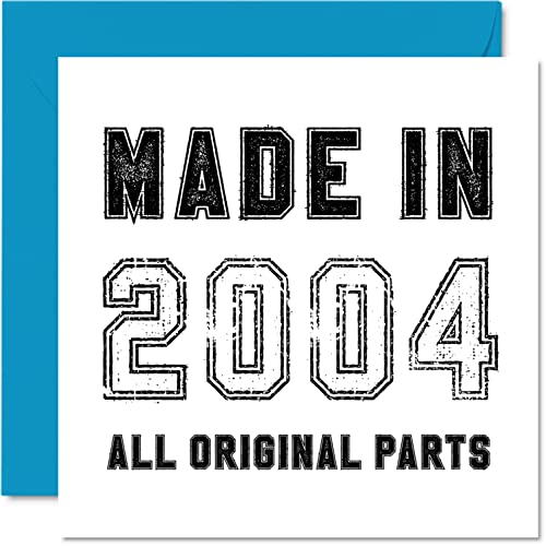 Consigue ahora Tarjeta cumpleaños número 19 para hombres mujeres él y ella Navidad hecha en 2004 todas las piezas originales divertida tarjeta cumpleaños 19 años para hijo hija hermano hermana tarjetas Rebajas 2024 | regaloscumple.com