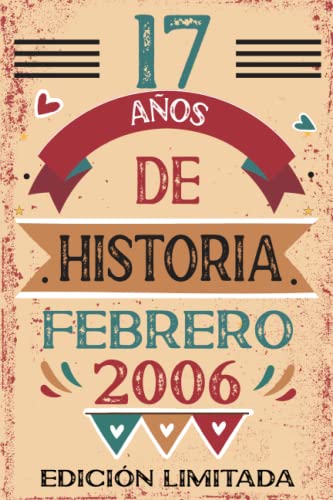 Consigue ahora 17 Años De Historia Febrero 2006: Libro visitas cuaderno 110 páginas felicitaciones idea regalo regalo Para Navidad la esposa novia mujer La madre Top Precio 2024 | regaloscumple.com