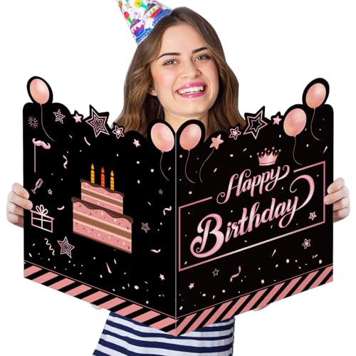 Consigue ahora GoldRock Tarjeta cumpleaños para mujer y hombre grande 63 x 40 cm Promoción color oro rosa libro visitas tarjeta cumpleaños para hombres y mujeres libro visitas tarjetas agradecimiento Top Precio 2023 | regaloscumple.com