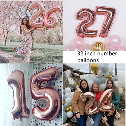 Oferta Flash Decoracion oro rosa,decoracion cumpleaños 42 años Mujer,globos 42 cumpleaños decoracion 42