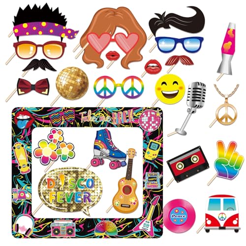 Comprar Doafoce Props Fiesta Photocall Atrezzo 25 Piezas Accesorios para Fotos Atrezzo Cumpleaños Fotos Divertidos para Fiestas Cumpleaños Bodas Aniversarios y Nochevieja Rebajas 2025 | regaloscumple.com