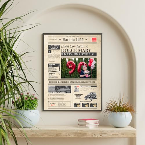 Comprar en Amazon Cumpleaños – personalizado nacimiento foto, y – original o 83 – vintage marco – inolvidable