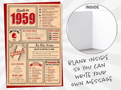 Mejores precios Gift Tarjeta 64 felicitación año 1959, felicitación y tarjetas mujeres, cumpleaños