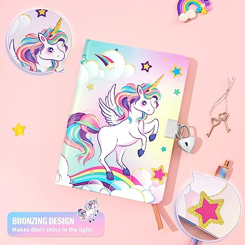 Dónde comprar en España Diario Secreto Niña Cuadernos Unicornio Niñas con Llaves Candados Libretas Diario