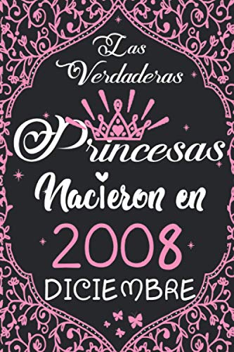Consigue ahora Las Verdaderas Princesas Nacieron en 2008 Diciembre: Regalo cumpleaños 12 años para mujeres cuaderno forrado cuaderno cumpleaños BlackFriday regalo ... niñas tía novia 6 * 9 pulgadas 120 pagina Ofertas 2024 | regaloscumple.com