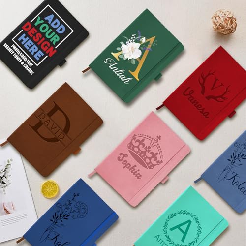 Comprar ahora A5 Personalizado con Nombre Flor Libreta Tapa Dura Notebook Cuero Cumpleaños