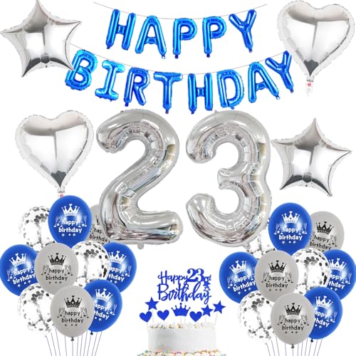 Consigue ahora Globo 23 cumpleaños BlackFriday para hombre azul decoración 23 años decoración cumpleaños para hombre azul juego decoración cumpleaños 23 años 23 años juego decoración para hombre (23) Top Precio 2024 | regaloscumple.com