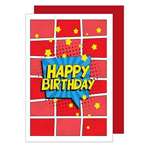 Comprar Edition Seidel Tarjeta felicitación cumpleaños con sobre tarjeta Regalos felicitación billet cumpleaños feliz cumpleaños hombre mujer estrellas tarjeta Bang (G3185 SW023) Top Precio 2024 | regaloscumple.com