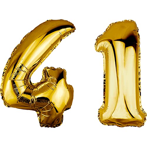 Comprar DekoRex Globo dorado 82 cm BlackFriday Globo cumpleaños Fiesta boda (número 41) Rebajas 2024 | regaloscumple.com