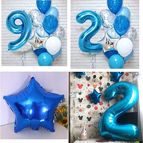 Oferta Flash Globo de 29 cumpleaños con diseño hombre azul, decoración años, para hombre, set feliz cumpleaños, hombres, globo juego