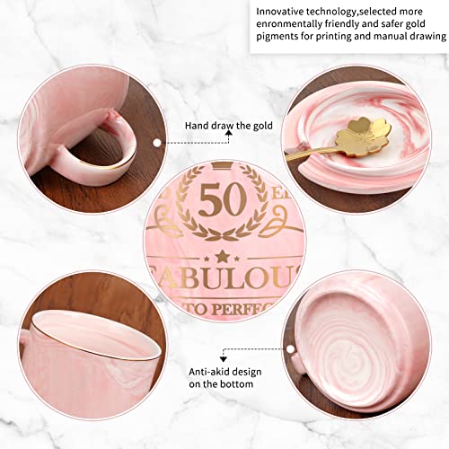 Comprar en Amazon Mujeres, taza café rosa 12 oz con paquete regalo, regalo cumpleaños