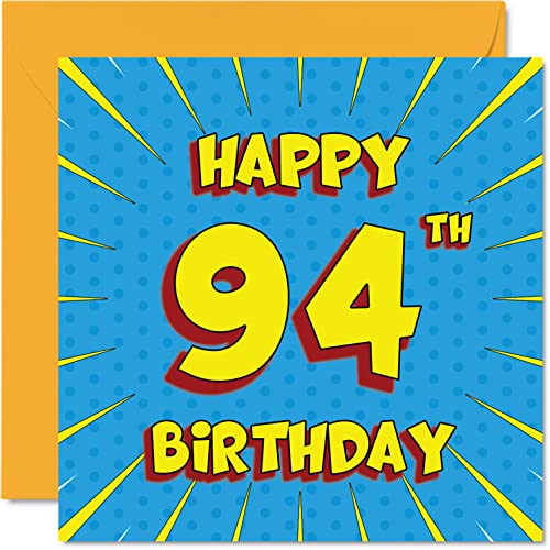 Comprar Divertidas tarjetas cumpleaños 94 para hombres y mujeres cómics tarjeta feliz cumpleaños para abuela gran abuela Cumpleaños abuelo abuelo niñera mamá papá abuela 145 mm x 145 mm tarjeta Top Precio 2024 | regaloscumple.com