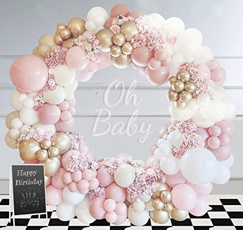 Consigue ahora DUGEHO 104 piezas arco globo guirnalda oro y blanco rosa juego BlackFriday guirnaldas globos globo macarrón globo látex para cumpleaños bodas aniversario baby shower fiesta Rebajas 2024 | regaloscumple.com
