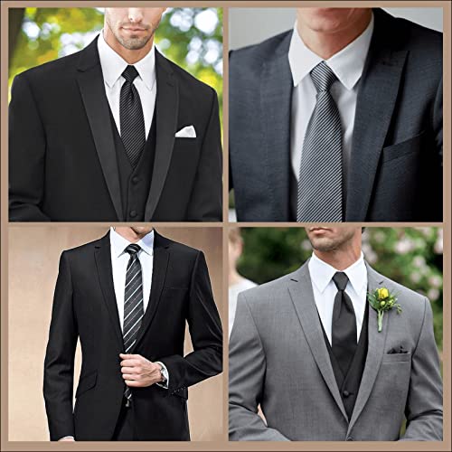 Mejores precios Retro, líneas amarillas, estampado elefante, casual, formal, elegante, corbata hombre, 8