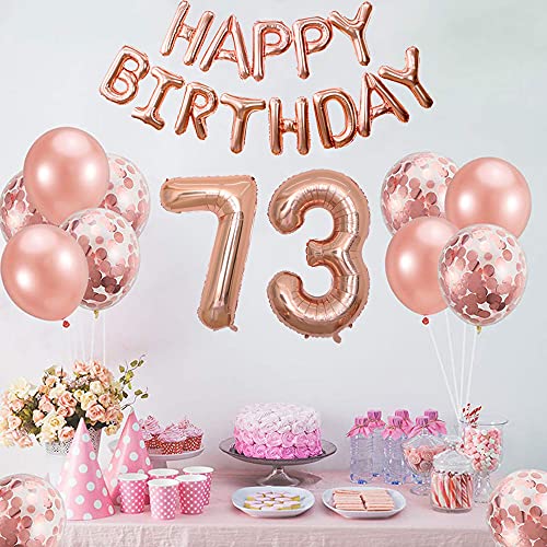 Oferta Flash Globos 73 Number número oro niña Chica, Figuras globo helio gigante decoración cumpleaños (xxxl