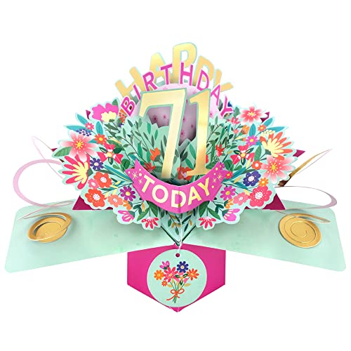 Consigue ahora Tarjeta felicitación emergente feliz 71 cumpleaños 71 Today Love Kate Pop Up Cards Her Regalos POP215MC71 Rebajas 2025 | regaloscumple.com