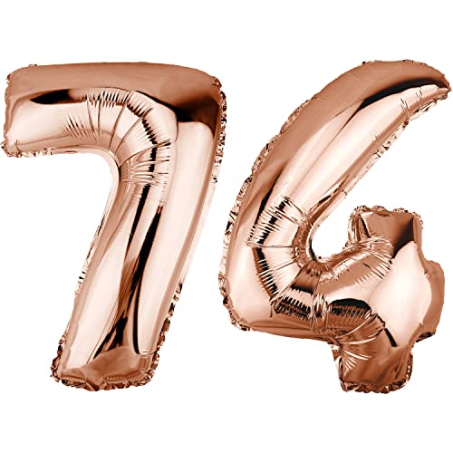 Consigue ahora DekoRex Globo papel aluminio color oro rosa 40 BlackFriday cm para cumpleaños bodas (número 74) Top Precio 2023 | regaloscumple.com