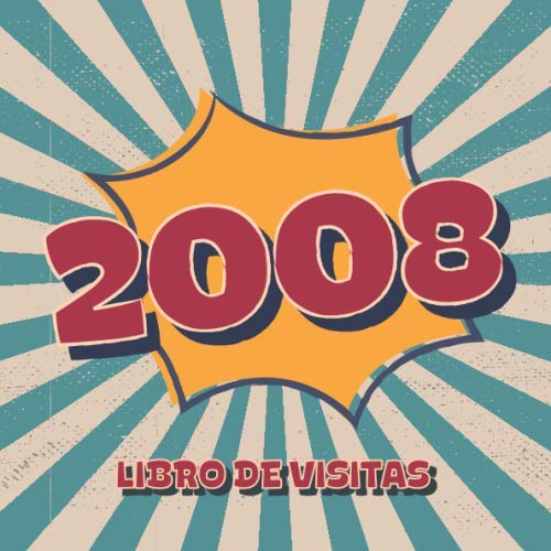 Consigue ahora 2008 Libros Visitas: Libro visitas para fiestas cumpleaños estilo retro para que la familia y Catálogo los amigos inserten saludos y mensajes | 100 páginas | Vol 3 Rebajas 2024 | regaloscumple.com