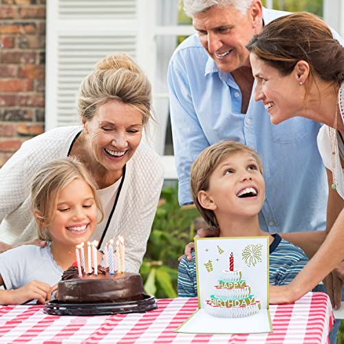 Mejores precios Tarjeta Cumpleaños con Música y Luz 3D Pop Up Tarjeta