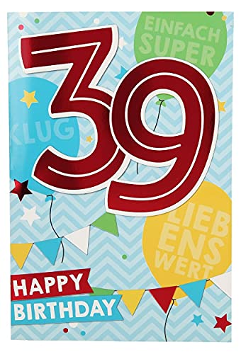 Consigue ahora Depesche 5698.052 Ideas para regalar tarjeta felicitación con música 39. Cumpleaños multicolor color/modelo surtido Rebajas 2025 | regaloscumple.com