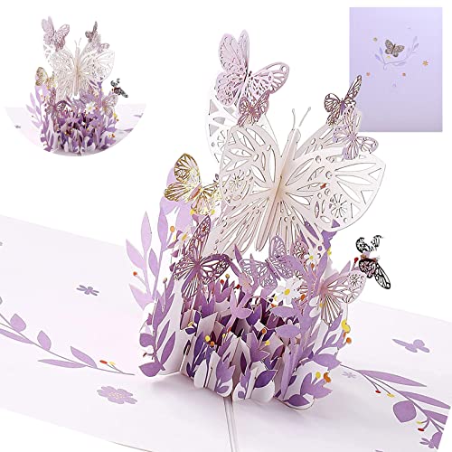 Consigue ahora Tarjetas BlackFriday Felicitación Cumpleaños 3D Emergente Tarjeta Felicitación con Sobre Tarjeta Regalo Cumpleaños para Amigos la Familia Regalo Creativo en Fiesta Cumpleaños (Violet) Rebajas 2023 | regaloscumple.com