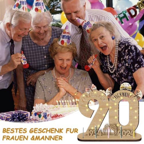 Dónde comprar en España 90 cumpleaños 2024 con libro visitas LED, regalo dinero, cumpleaños madera,