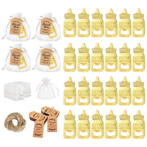Comprar 24 abridores Botellas para Baby Shower Forma biberón rrecuerdo devolución para Invitados con Tarjetas BlackFriday felicitación y Embalaje decoración cumpleaños Recuerdo (Oro) Rebajas 2024 | regaloscumple.com