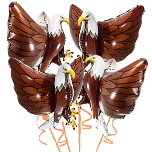 Consigue ahora 4 PCS Globo águila Decoración Cumpleaños Globo foil águila en marrón Globos Animales Grandes águila Ballon águila Balloon Decoración Ideas para regalar Para Fiestas De Cumpleaños 83 x 66 cm Rebajas 2025 | regaloscumple.com