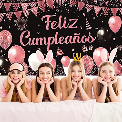 Oferta Flash Grande Pancarta con Feliz Cumpleaños en Español Fiesta de Cumpleaños