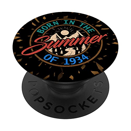 Consigue ahora Nacido en el verano Ideas para regalar 1934 Vintage Camping Camper Cumpleaños PopSockets PopGrip Intercambiable Ofertas 2025 | regaloscumple.com