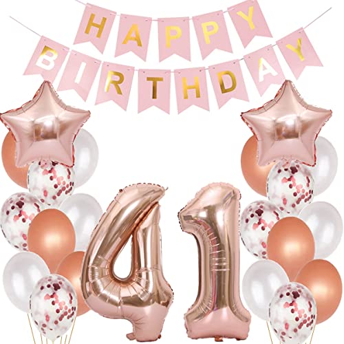 Consigue ahora Decoración globos 41 cumpleaños Rosa Oro globo 41 años cumpleaños Mujer globos 41 Años Decoracion Cumpleaños Mujer decoracion cumpleaños Cumpleaños 41 años Mujer Globos 41 Años Cumpleaños Mujer Rosa Oro Top Precio 2025 | regaloscumple.com