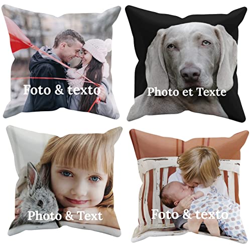 Dónde comprar en España Worfull Regalos Cojín Personalizado tamaño 40x40 cm con Fotos Frente-Dorso