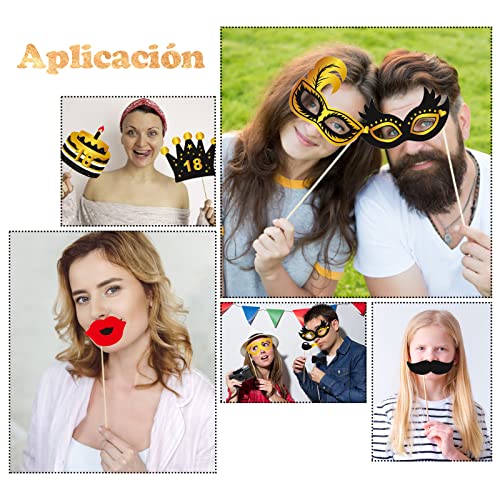 Ofertas de última hora 30 Piezas Accesorios Photocall Cumpleaños+ Marco Fotos Inflable 18th Cumpleaños Photo