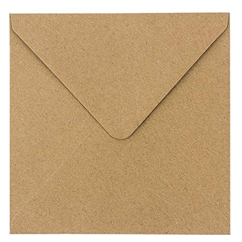 Comprar Ideen BlackFriday mit Herz Sobres papel estraza 100 unidades Sobres 110 g/m² para tarjetas felicitación invitación tarjetas cumpleaños 17 x 17 cm Ofertas 2025 | regaloscumple.com