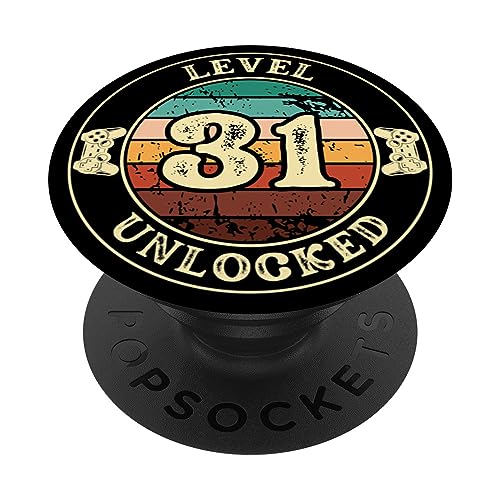 Consigue ahora Regalos Nivel 31 desbloqueado 31 años para hombres regalo 31 cumpleaños PopSockets PopGrip Intercambiable Ofertas 2025 | regaloscumple.com