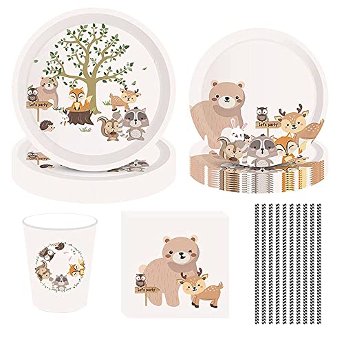 Consigue ahora 69 Piezas Juego Vajilla Fiesta para Animales Vajilla Cumpleaños para Animales Vajilla Fiesta Animales Regalos con Platos Taza Servilletas Pajitas para Fiestas Temáticas Animales Top Precio 2025 | regaloscumple.com