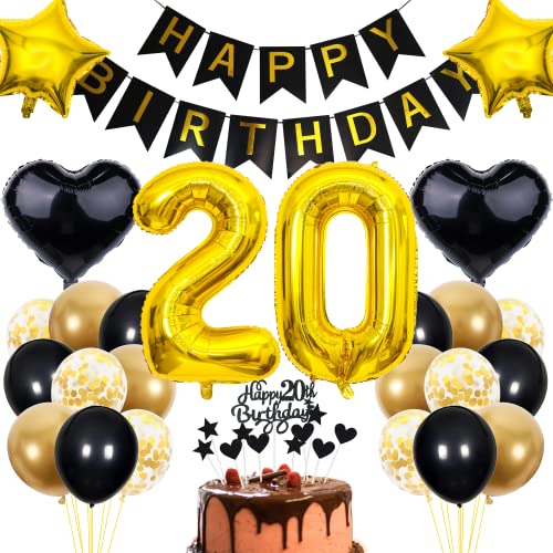 Comprar Decoración Cumpleaños 20 Decoración Pastel Negro Cumpleaños 20 Años Hombre Decoración Fiesta Oro Negro Cumpleaños 20 Hombre Mujer Decoración Pastel Catálogo Cumpleaños 20 Mujer Decoración Cumpleaños 20 Añ Ofertas 2024 | regaloscumple.com