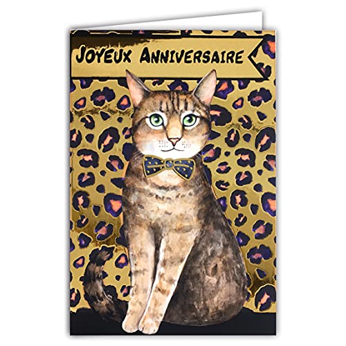 Consigue ahora AFIE 69-7073 Cumpleaños - Tarjeta felicitación cumpleaños diseño leopardo color negro y dorado Top Precio 2024 | regaloscumple.com