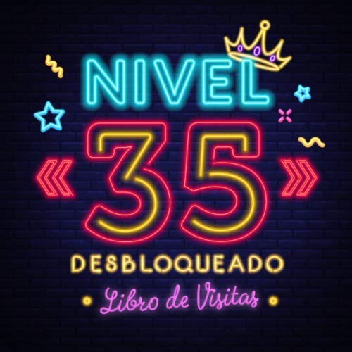 Consigue ahora Nivel 35 desbloqueado: Libro visitas para el 35 cumpleaños – Regalos originales para hombre - 35 años gamer decoración - Libro firmas Ideas para regalar para felicitaciones y fotos los invitados Ofertas 2025 | regaloscumple.com