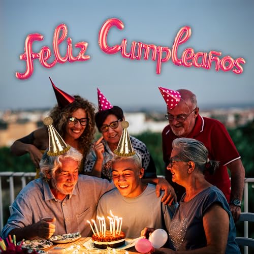Comprar ahora Globos FELIZ CUMPLEAÑOS en español - Guirnalda Decoracion cumple -