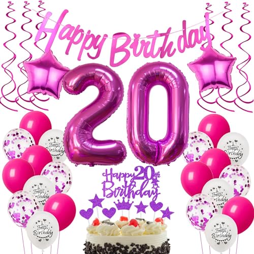 Consigue ahora Decoración 20 años Mujer Regalos cumpleaños Rosas globos 20 cumpleaños Mujer decoracion regalo para 20 años cumpleaños Mujer Rosa cumpleaños 20 años Mujer globos Decoración para Tartas 20 Mujer cumpleaños Ofertas 2025 | regaloscumple.com