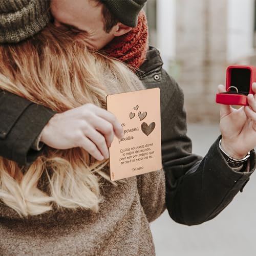 Dónde comprar en España Regalos Pareja. Amor Persona Tarjeta Amazon Frase Real, San 10x15cm, San Enamorados…