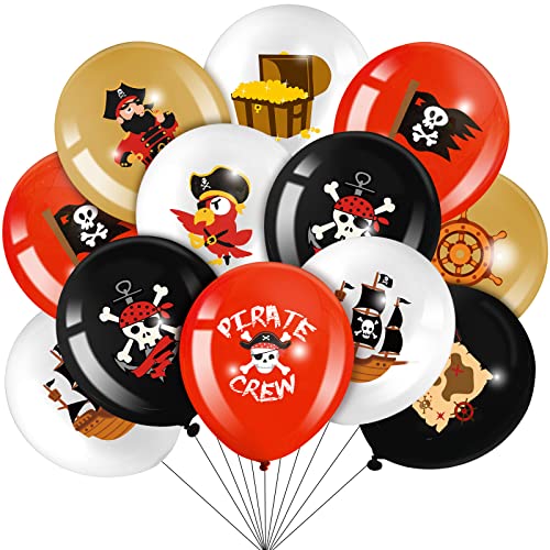 Comprar 45 Piezas Set Globos Fiesta Pirata Globos Látex Redondos Globos Barco Calavera Pirata del Caribe Decoraciones para Fiestas BlackFriday Temáticas Piratas Cumpleaños Halloween Rebajas 2024 | regaloscumple.com