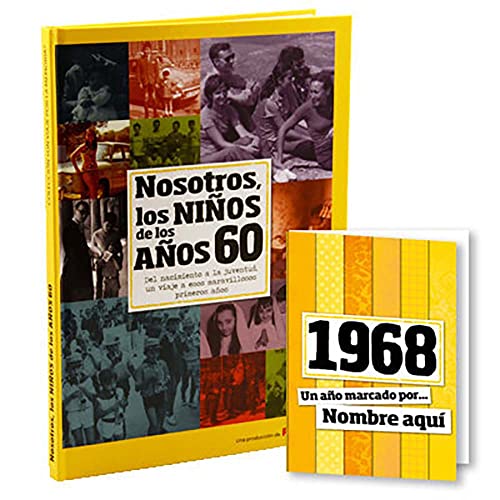 Comprar 1968 Libro colección 'Nosotros los niños los años Ideas para regalar 60' con tarjeta 1968 personalizada Ofertas 2024 | regaloscumple.com